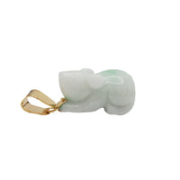 Jade Rat Pendant (14K)