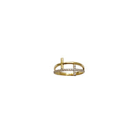 Dobleng Cross Ring (14K)