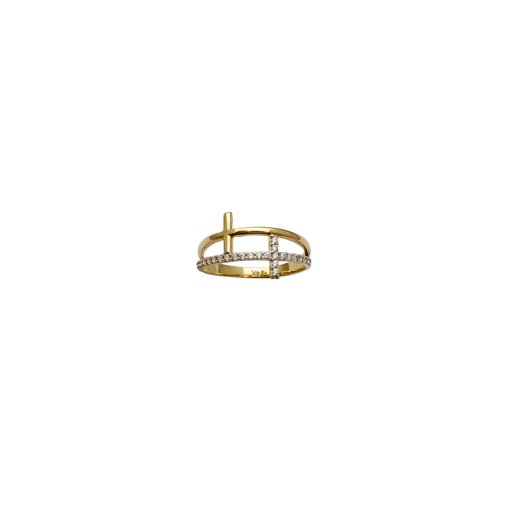 Double Cross Ring (14K)