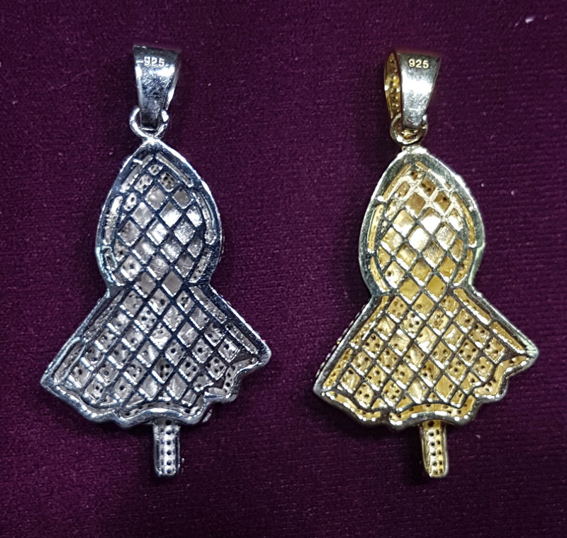 Hooded Death Pendant Silver
