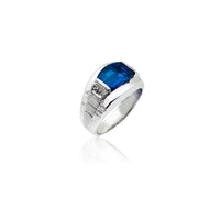 Düzbucaqlı Sapphire Ring (10K).
