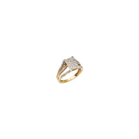 Rectangle Solitaire Diamond Ring (14K)