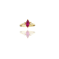 Marquise Cut Gemstone Ring (14K)