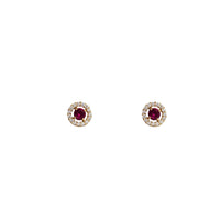 Round Stud Earrings (14K)