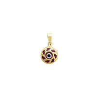 Circular Evil Eye Pendant (14K)