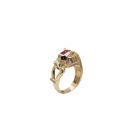 Ornamental Panther Ring (14K)