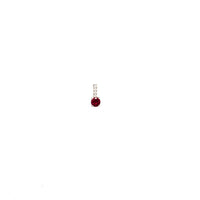 Red Zirconia  Pendant (Silver)