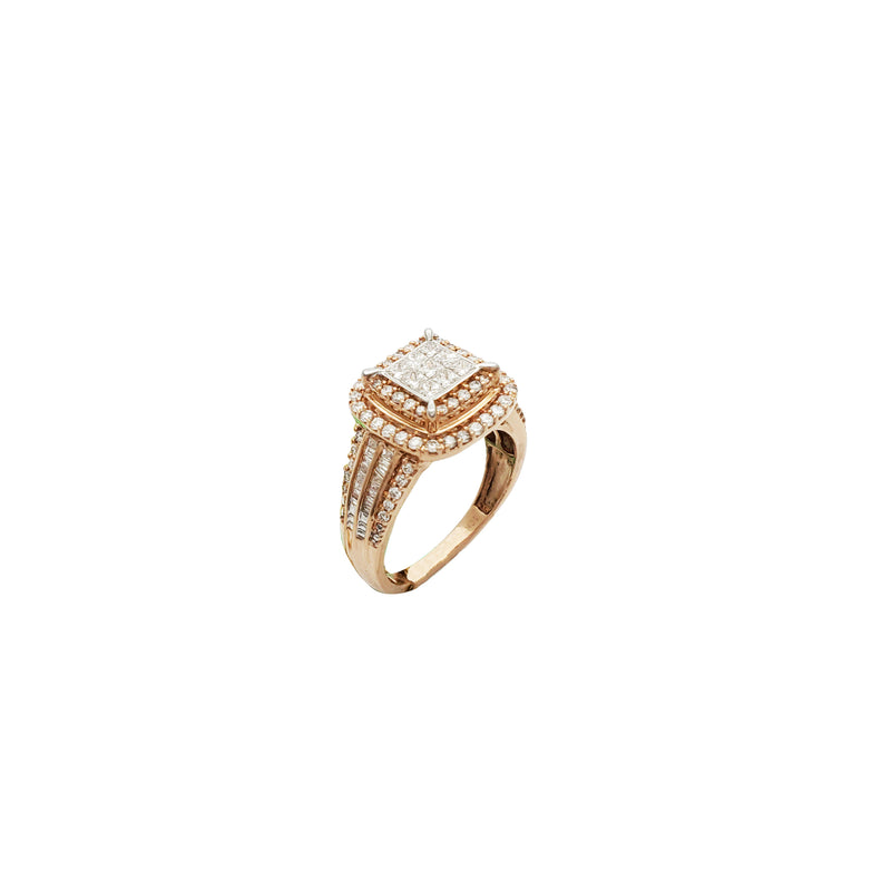 Rose Gold Engagement Diamond Ring (10K)