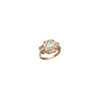 Gyémánt bagett gyűrű (14K)