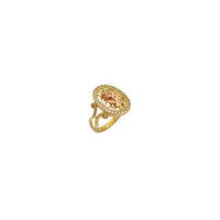 Oval Shape Rose Ring (14K)