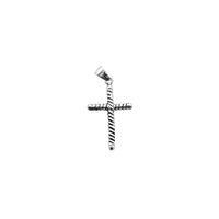 Twist Design Cross Pendant (Silver)