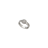Round Design Cuban Link Ring (Silver)