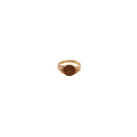 Prsten sa pečatom okruglog dizajna (14K)