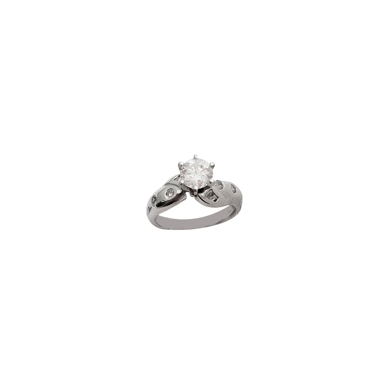 Round Diamond Setting Engagement Ring (14K)
