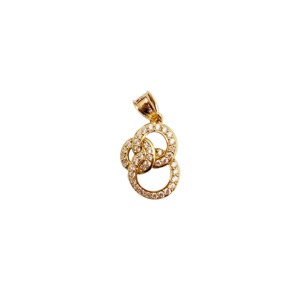 Triple Circle Shaped Pendant (14K)