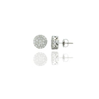 White Gold Icy Bling Round Diamond Earrings  (14K)