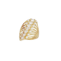 Zirconia  Semanario 7 Row Lady Ring (14K)