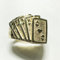 Royal Flush of Hearts Ring (14K) - Popular Jewelry