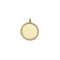 Round Shape Cubic Zirconia Picture Pendant (14K)