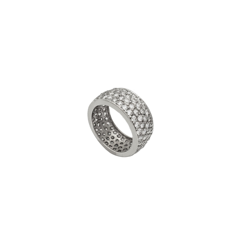 Four-Row Eternity Ring (Silver)