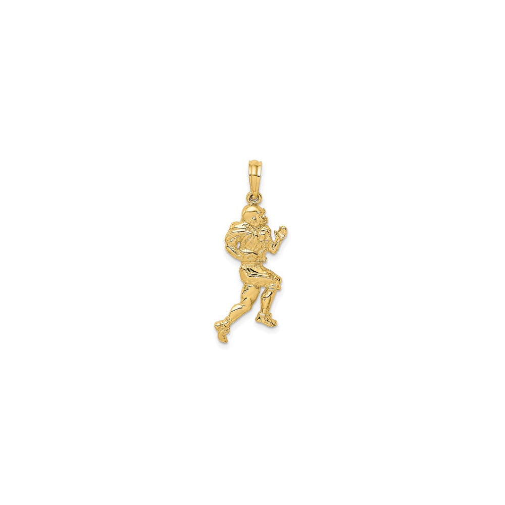 Running Football Player Pendant (14K)