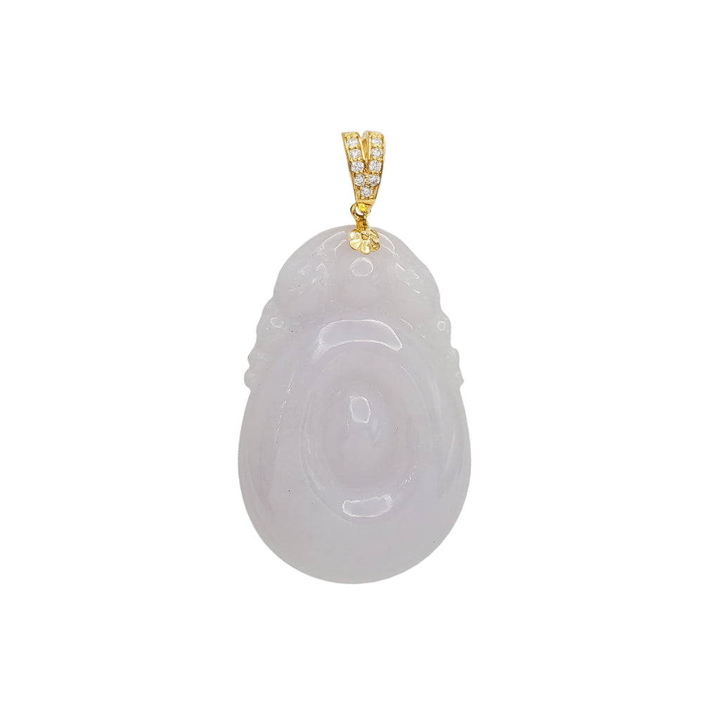 Diamond Jade Pendant (14K)