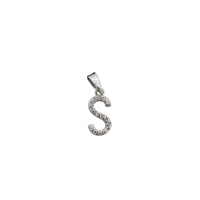 Letter CZ pendant (Silver)