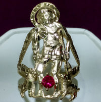 Muški prsten Saint Lazarus 10K - Lucky Diamond New York City 169 Canal Street 10013 Zlatara Playboi Charlie Chinatown @luckydiamondny 2124311180