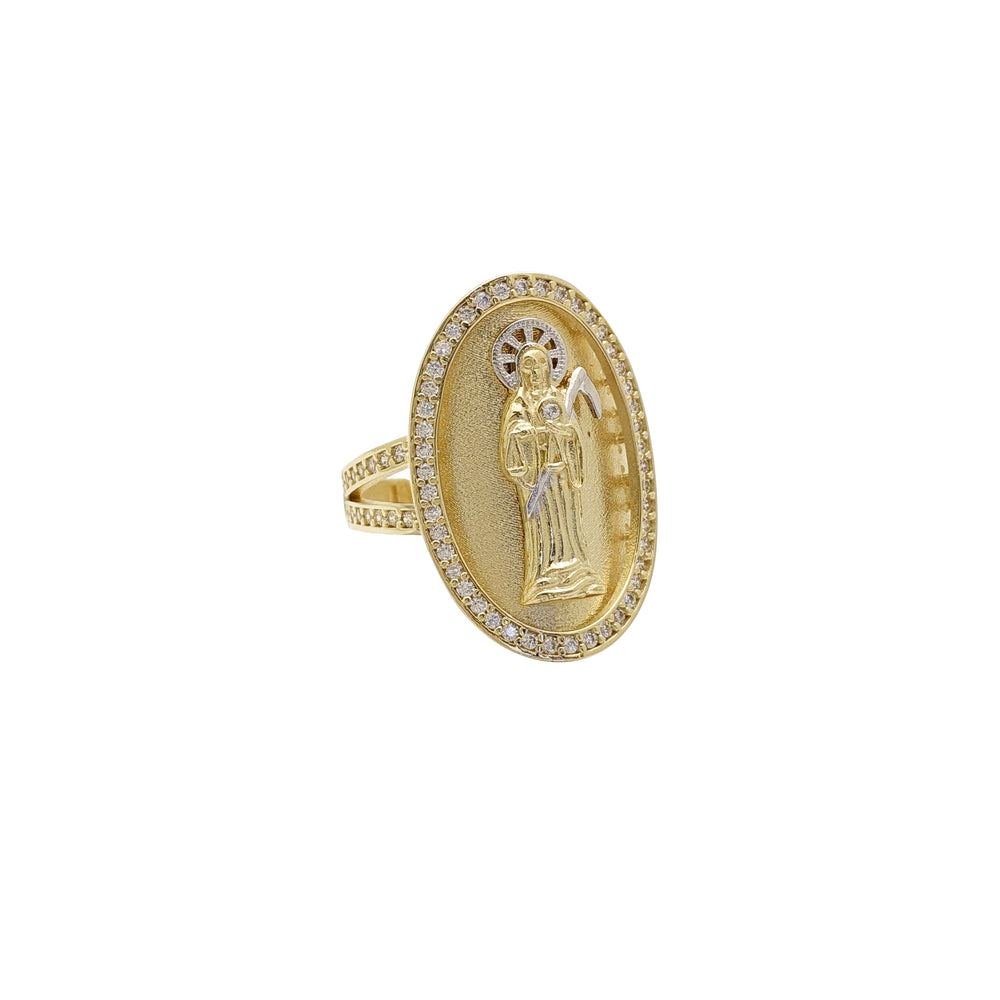 Santa Muerte/Grim Reaper Ring (14K)