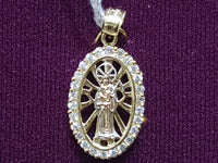 Çerçeveli Qızıl Qızıl Santa Muerte 14K - Lucky Diamond 恆福 珠寶 金 行 New York City 169 Canal Street 10013 Zərgərlik mağazası Playboi Charlie Chinatown @luckydiamondny 2124311180