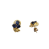 Diamond & Sapphire Stud Earrings (14K)