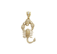 Iced-Out Scorpion With Skull Pendant (14K)