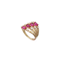 Four-Row Semanario Ring (14K)