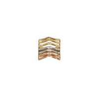 Tricolor Lady Ring (14K)