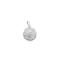 Saint Benedict Frilled-Edge Medallion Pendant (Silver)