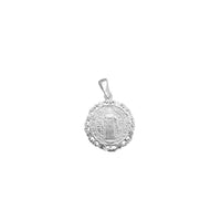 Saint Benedict Frilled-Edge Medallion Pendant (Silver)