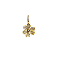 Iced Out Shamrock Pendant (14K)