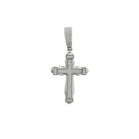 Iced-Out Cross Pendant (Silver)