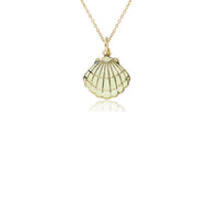 Yellow Gold Shell Fancy Necklace (14K)