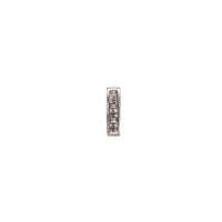 Diamond Princess Cut & Baguette Bar Pendant (14K)