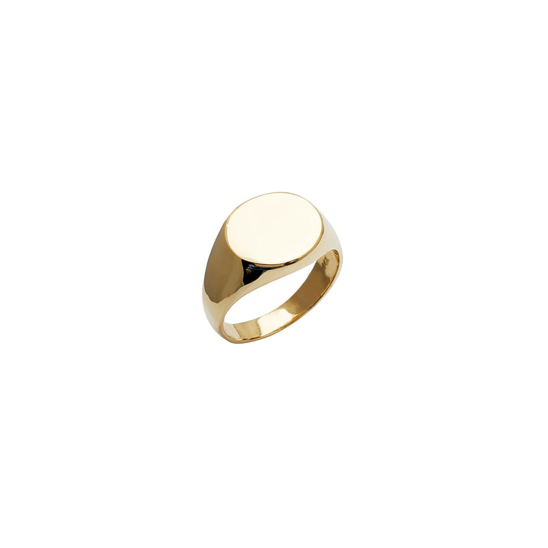 Round Shaped Signet Ring (14K) – Popular J