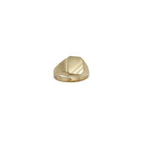Notched Rectangle Signet Ring (14K)