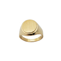 Овальное кольцо-печатка (14K)