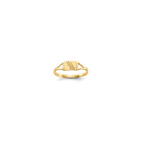 Baba méretű téglalap gyűrű (14K)