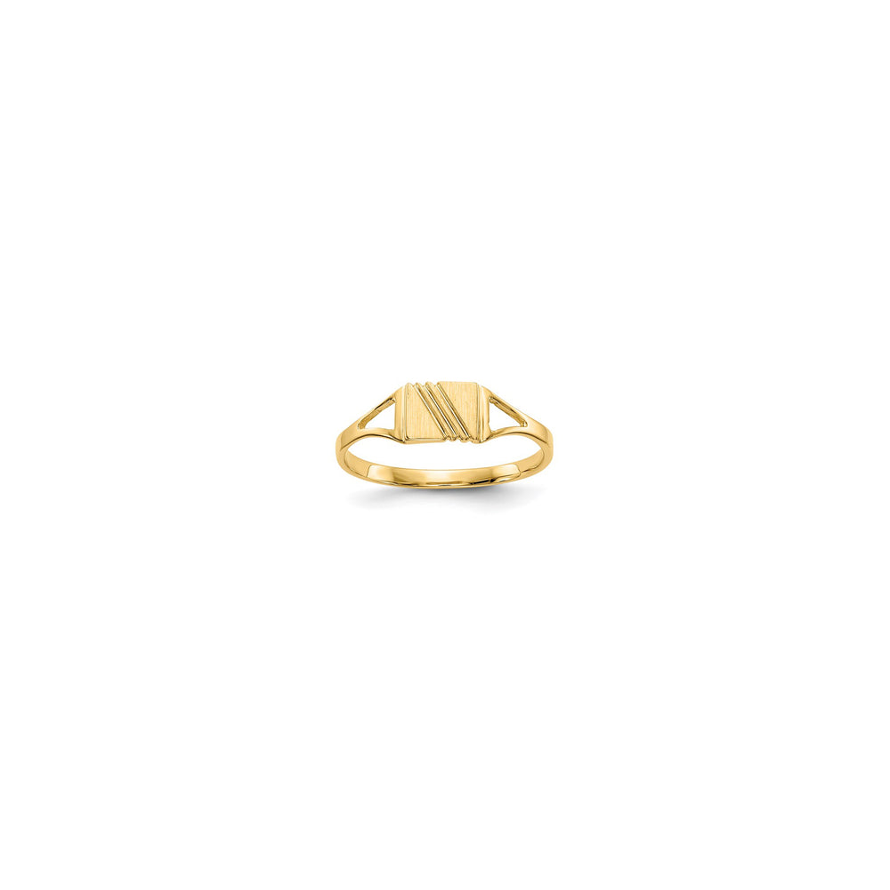 Baby-Sized Rectangle Signet Ring (14K)