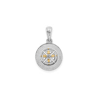 Mini Compass with Golden Needle Pendant back - Popular Jewelry - New York