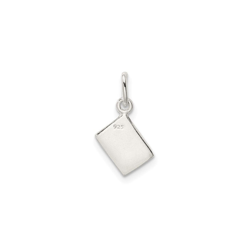 Ace of Hearts Card Pendant (Silver) back - Popular Jewelry - New York