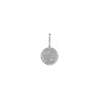Привезак за дијамантску медаљу Аир Елемент (сребрни) предњи - Popular Jewelry - Њу Јорк