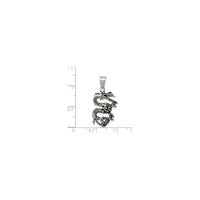 ጥንታዊ የ Azure Dragon Pendant (ብር) ልኬት - Popular Jewelry - ኒው ዮርክ