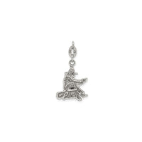 Antiqued Witch Pendant (Silver) back - Popular Jewelry - New York